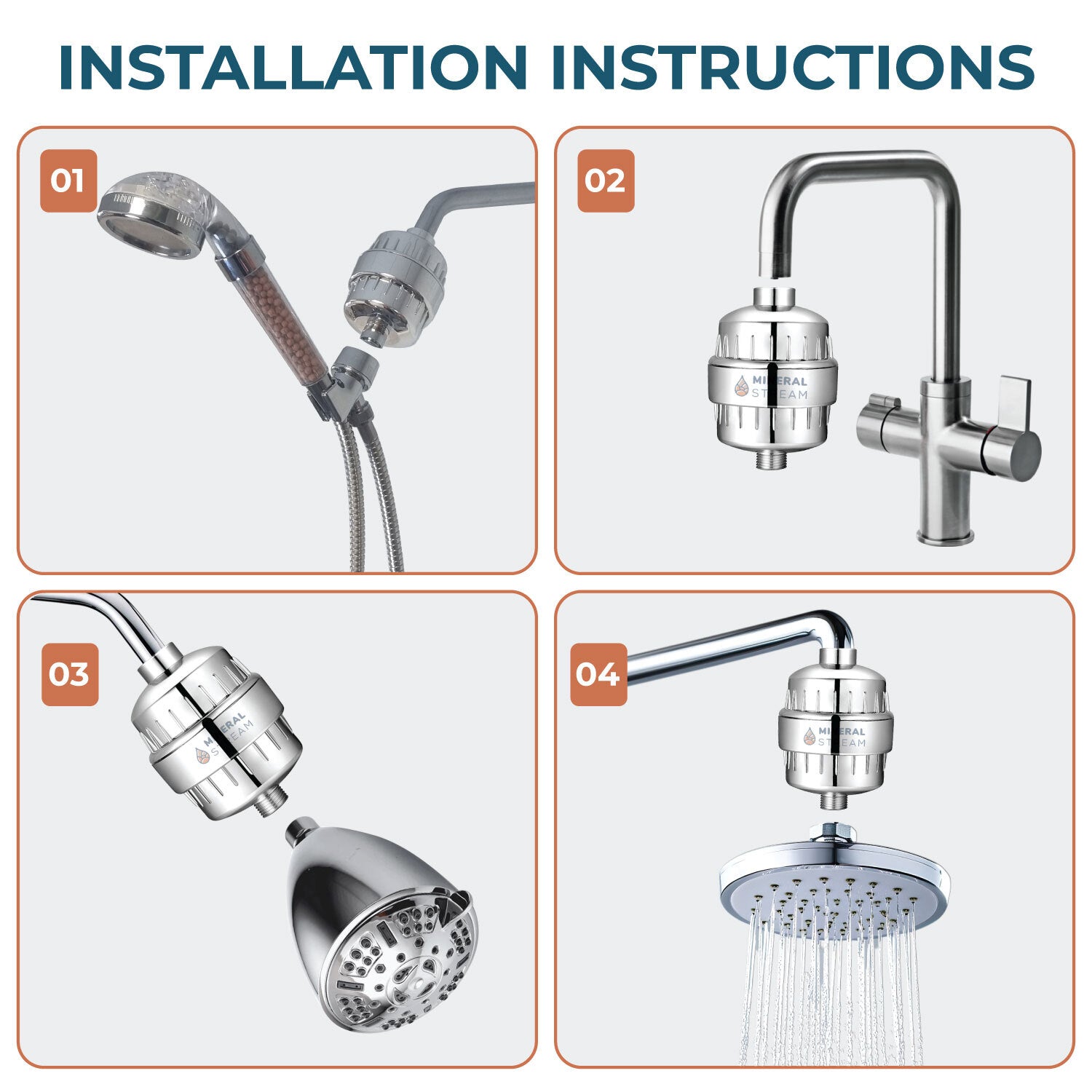 Filtr prysznicowy do twardej wody