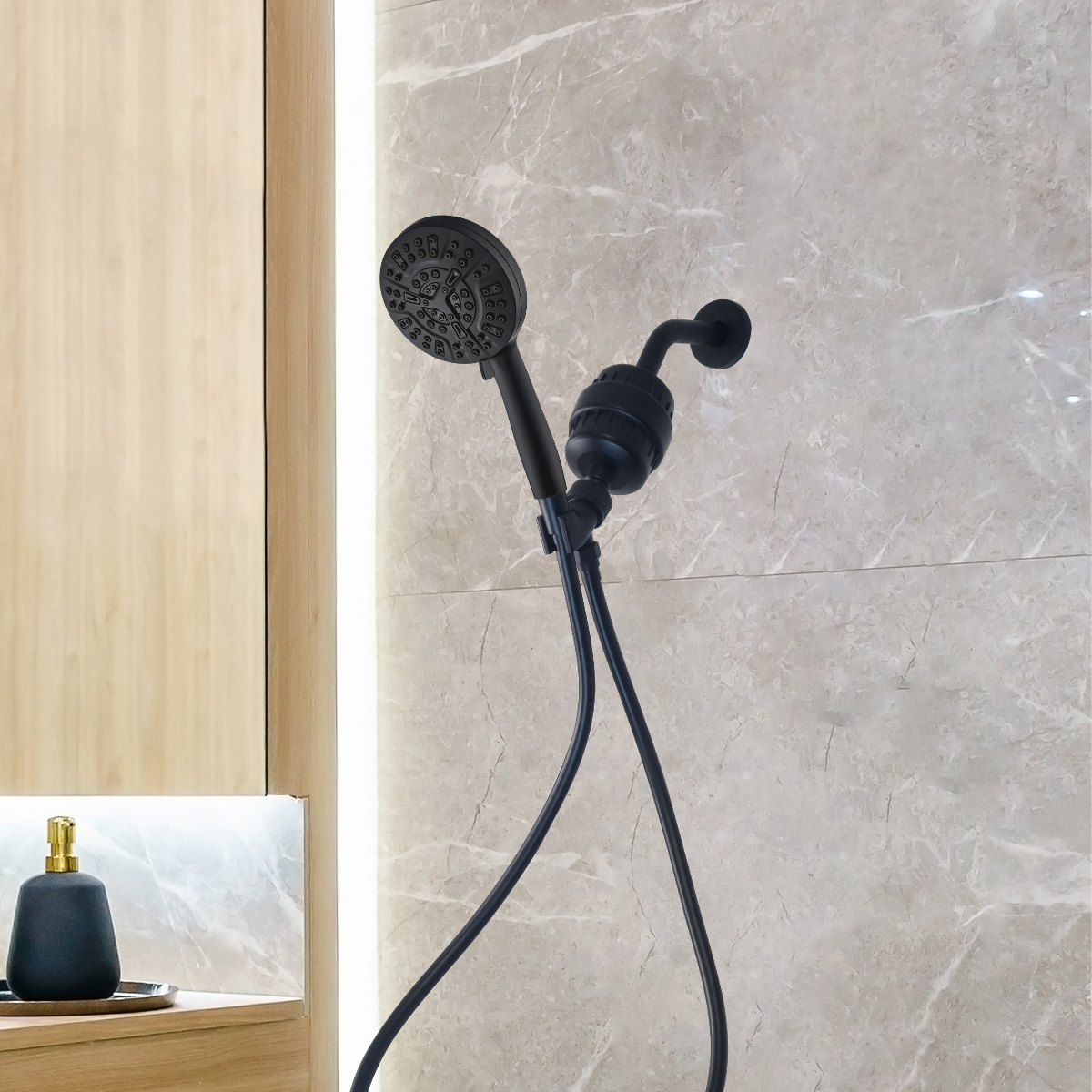 MineralStream Luxe 10 Tryb pod prysznicem pod wysokim ciśnieniem (filtrowane)