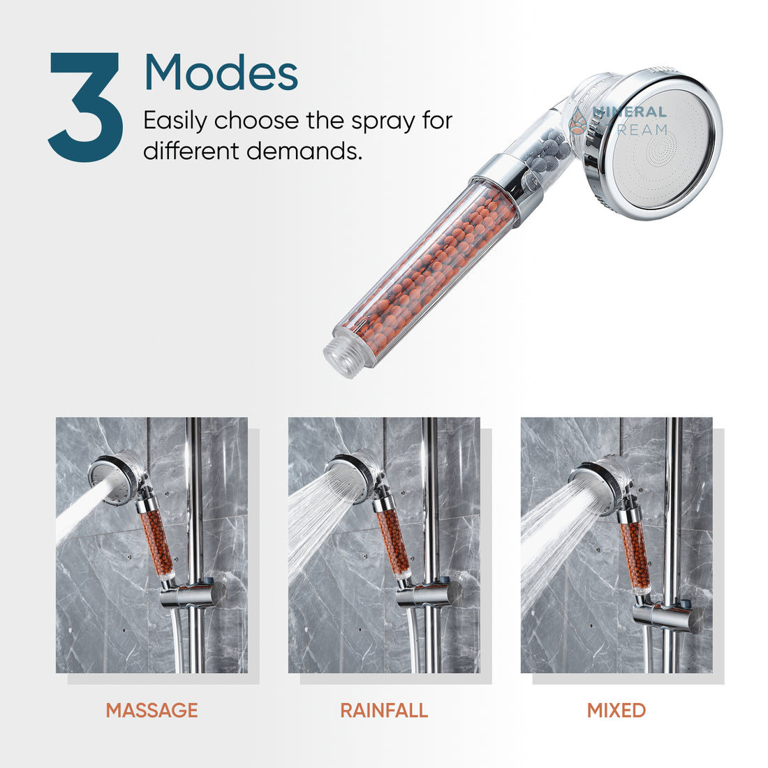 Jonowa głowica prysznicowa MineralStream™