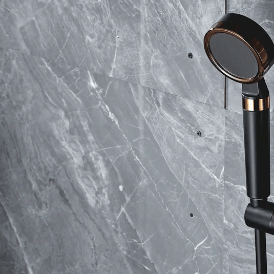 MineralStream™ BLACK – Podwójny system prysznicowy z witaminą C