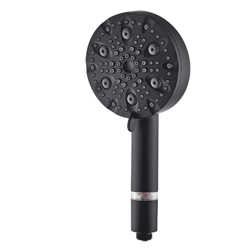 Wysokociśnieniowa głowica prysznicowa MineralStream Luxe 9 Mode (z filtrem) – czarny dodatek