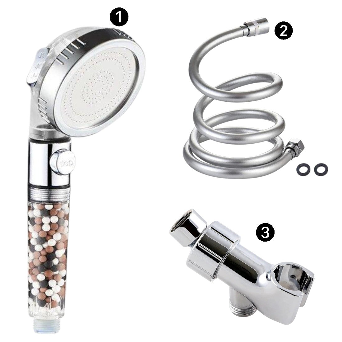 Zestaw Ionic Showerhead 2.0 Shower Essentials