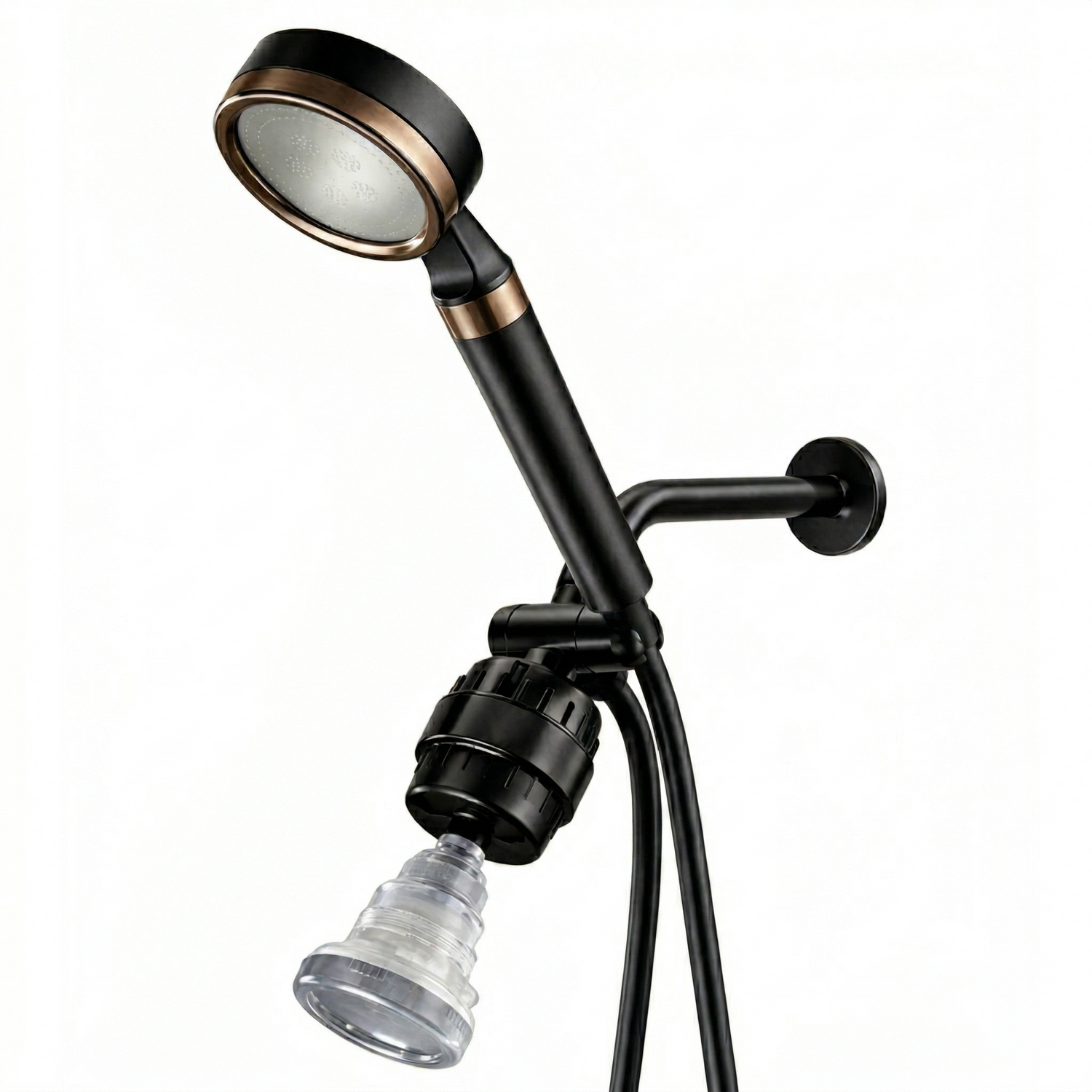 Słuchawka prysznicowa MineralStream BLACK z filtracją witaminy C