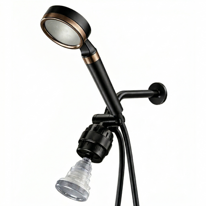 Słuchawka prysznicowa MineralStream BLACK z filtracją witaminy C