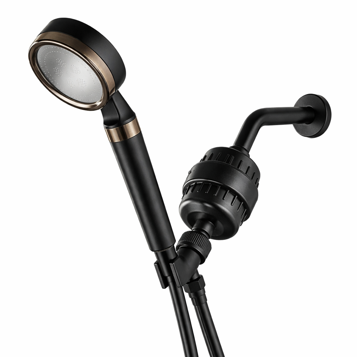 Słuchawka prysznicowa MineralStream BLACK z filtracją witaminy C